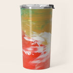 Ejaaz Haniff Colorful Abstract Acrylic Painting 'Storm In Paradise' Travel Mug Gallery Image 2