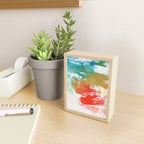 Ejaaz Haniff Colorful Abstract Acrylic Painting 'Storm In Paradise' Mini Art Print Gallery Image 2