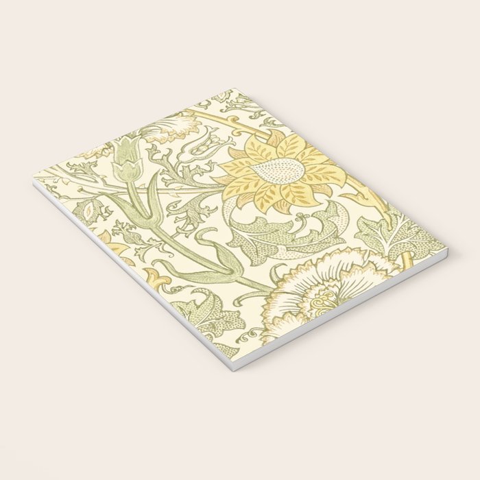 William Morris Pink and Rose Cowslip Fennel Yellow Pattern Notebook Gallery Image 3