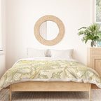 William Morris Pink and Rose Cowslip Fennel Yellow Pattern Duvet Cover Gallery Image 3