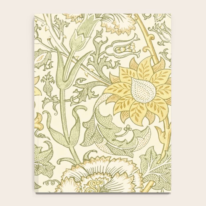 William Morris Pink and Rose Cowslip Fennel Yellow Pattern Notebook Gallery Image 4