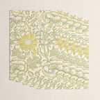 William Morris Pink and Rose Cowslip Fennel Yellow Pattern Wrapping Paper Gallery Image 3