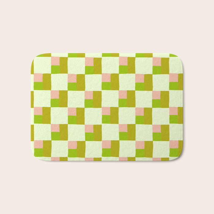 Palm Beach Check Bath Mat Gallery Image 1