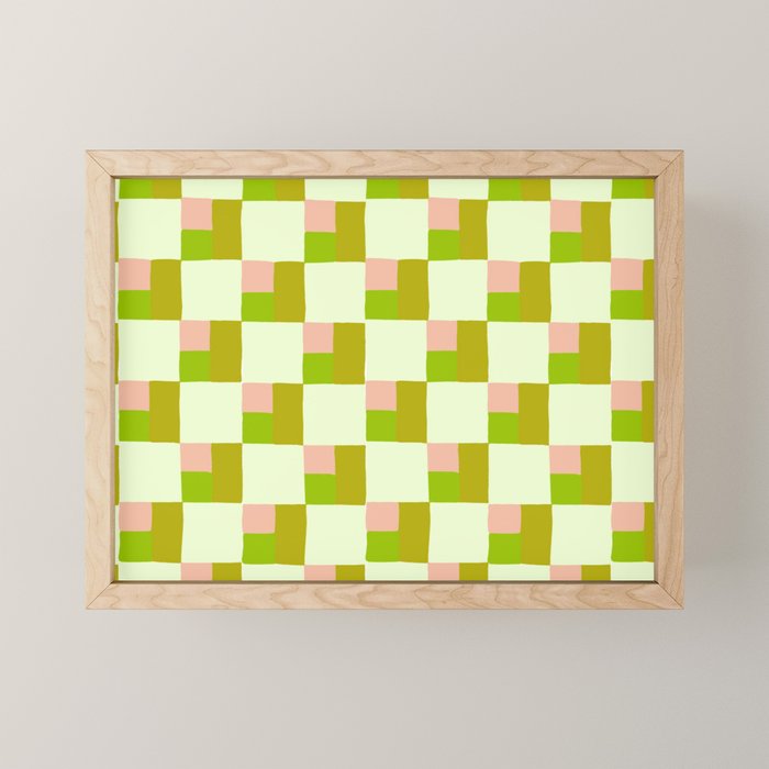 Palm Beach Check Mini Art Print Gallery Image 1