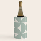 Bauhaus Mid Century Modern Geometric XII Sage Green Wine Chiller Gallery Image 3