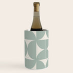 Bauhaus Mid Century Modern Geometric XII Sage Green Wine Chiller Gallery Image 1