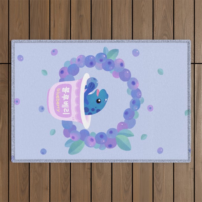 Blueberry poison yogurt 2 Outdoor Rug Gallery Image 1