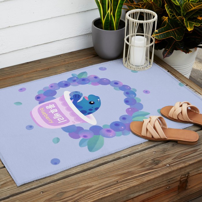 Blueberry poison yogurt 2 Outdoor Rug Gallery Image 2