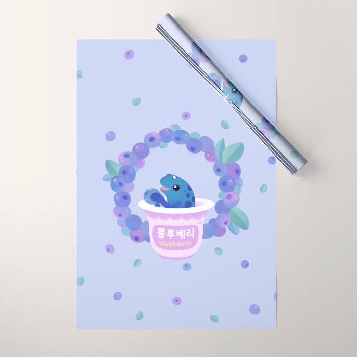 Blueberry poison yogurt 2 Wrapping Paper Gallery Image 1
