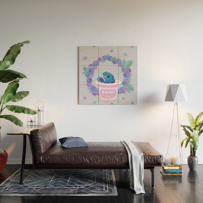 Blueberry poison yogurt 2 Wood Wall Art Gallery Image 2