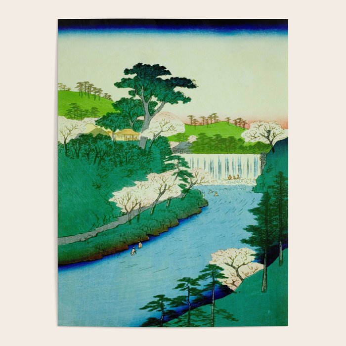 âThe Great Waterfallâ Utagawa Hiroshige Vintage Japanese Woodblock Print East Asian Cultural Antique Art  Poster Gallery Image 4