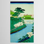 âThe Great Waterfallâ Utagawa Hiroshige Vintage Japanese Woodblock Print East Asian Cultural Antique Art  Tablecloth Gallery Image 2