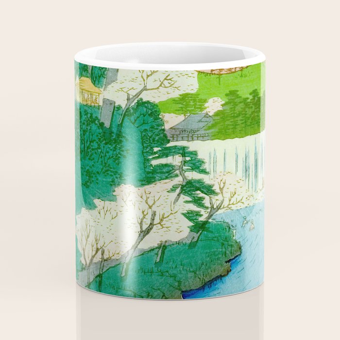 âThe Great Waterfallâ Utagawa Hiroshige Vintage Japanese Woodblock Print East Asian Cultural Antique Art  Coffee Mug Gallery Image 4