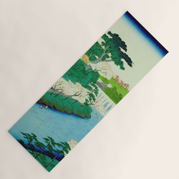 âThe Great Waterfallâ Utagawa Hiroshige Vintage Japanese Woodblock Print East Asian Cultural Antique Art  Yoga Mat Gallery Image 1