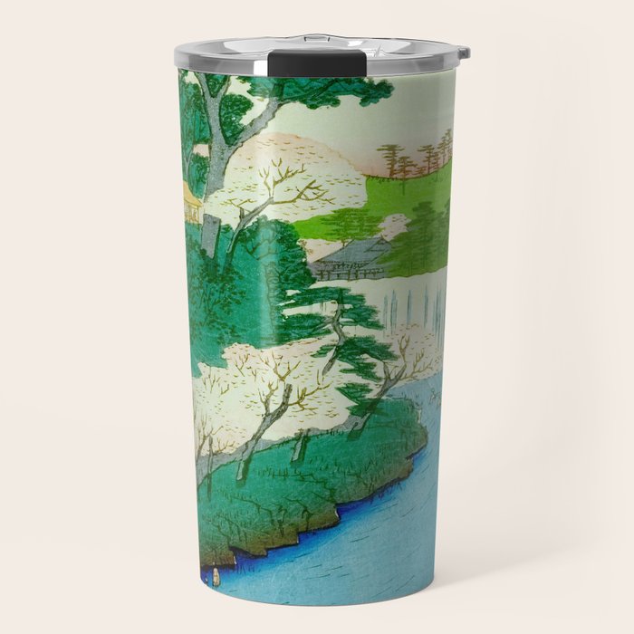 âThe Great Waterfallâ Utagawa Hiroshige Vintage Japanese Woodblock Print East Asian Cultural Antique Art  Travel Mug Gallery Image 1