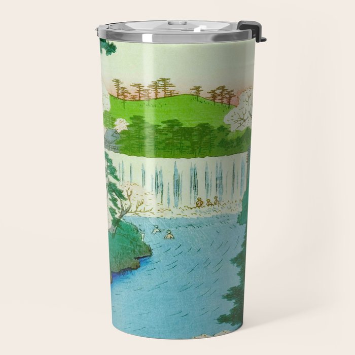 âThe Great Waterfallâ Utagawa Hiroshige Vintage Japanese Woodblock Print East Asian Cultural Antique Art  Travel Mug Gallery Image 2