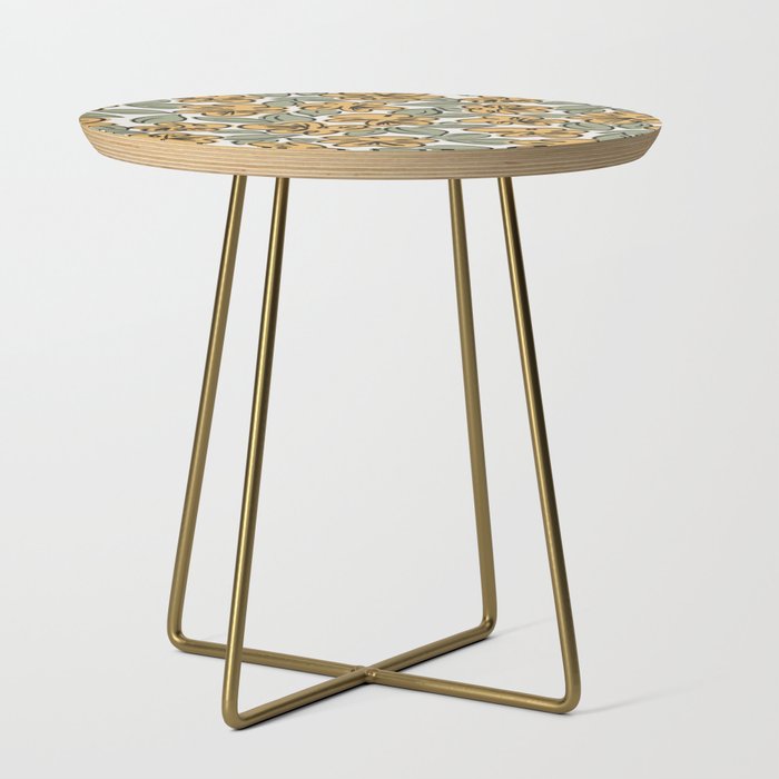 Black and Yellow Pansies Side Table Gallery Image 1