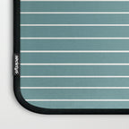 Minimal Line Curvature LXXXVI Beachy Teal Mid Century Modern Arch Abstract Laptop Sleeve Gallery Image 3