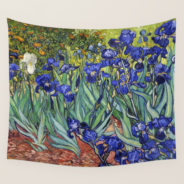 Irises by Vincent van Gogh Wall Tapestry Gallery Image 4