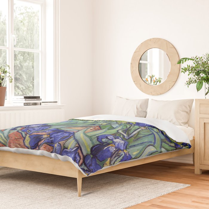 Irises by Vincent van Gogh Duvet Cover Gallery Image 2