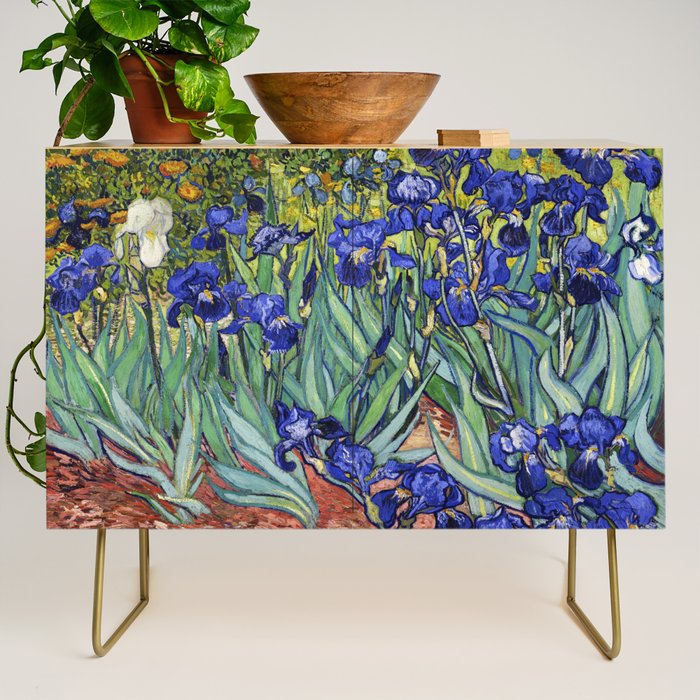 Irises by Vincent van Gogh Credenza Gallery Image 1