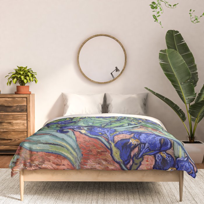 Irises by Vincent van Gogh Comforter Gallery Image 3