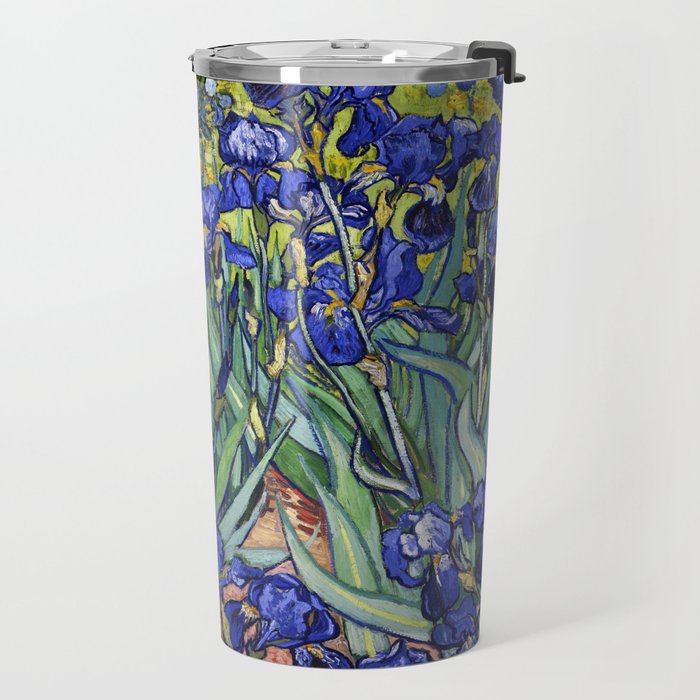 Irises by Vincent van Gogh Travel Mug Gallery Image 2