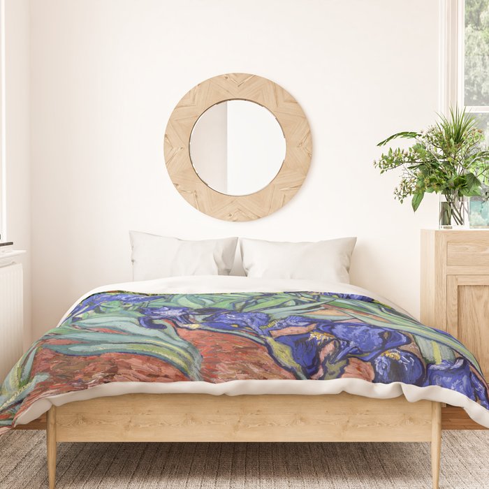 Irises by Vincent van Gogh Duvet Cover Gallery Image 3