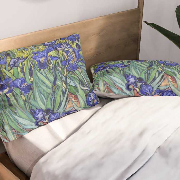 Irises by Vincent van Gogh Pillow Sham Gallery Image 2