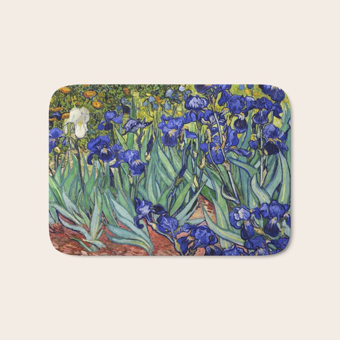 Irises by Vincent van Gogh Bath Mat Gallery Image 1