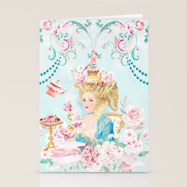 Marie Antoinette Hot Tea Stationery Card Gallery Image 2