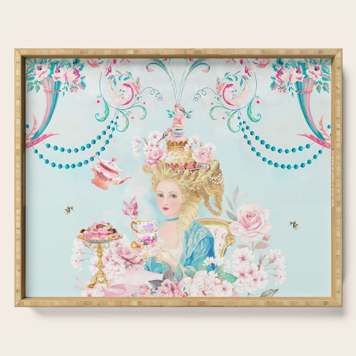 Marie Antoinette Hot Tea Serving Tray Gallery Image 1