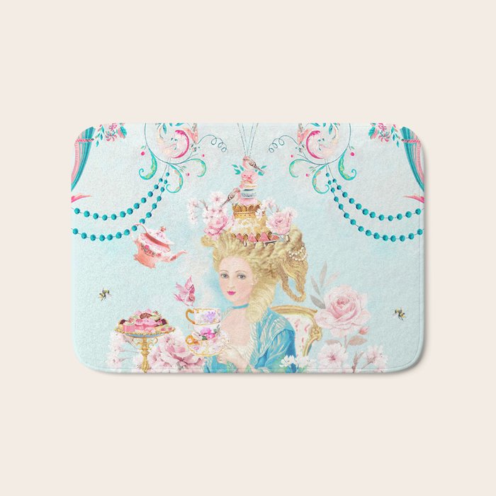 Marie Antoinette Hot Tea Bath Mat Gallery Image 1