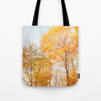 Autumn Glory - Nature, Fall Forest Landscape Photography Tote Bag Gallery Image 1