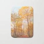 Autumn Glory - Nature, Fall Forest Landscape Photography Bath Mat Gallery Image 1