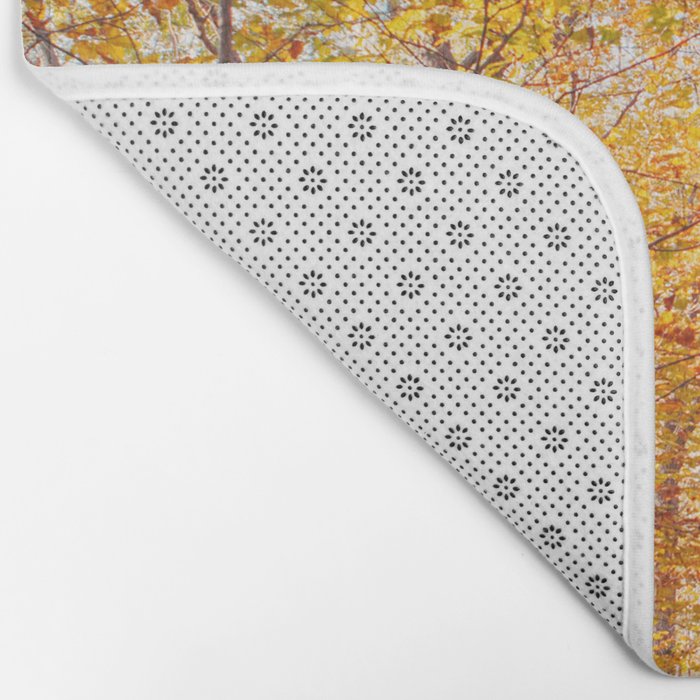 Autumn Glory - Nature, Fall Forest Landscape Photography Bath Mat Gallery Image 2