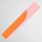 Minimal Modern Archway Color Block in Orange and Pink Table Runner Gallery Image 3