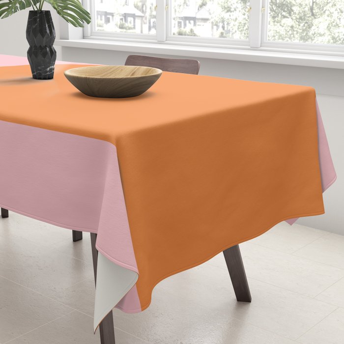 Minimal Modern Archway Color Block in Orange and Pink Tablecloth Gallery Image 3