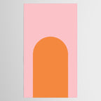Minimal Modern Archway Color Block in Orange and Pink Tablecloth Gallery Image 2