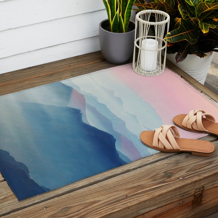 Mountains Outdoor Rug Gallery Image 2