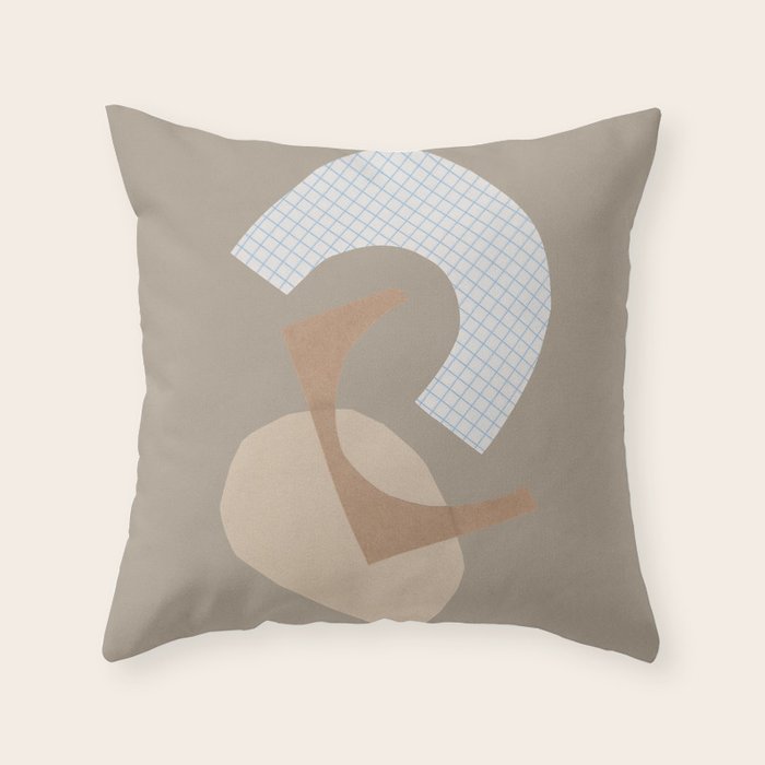 Three Shapes #1 Throw Pillow Gallery Image 6