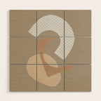 Three Shapes #1 Wood Wall Art Gallery Image 1