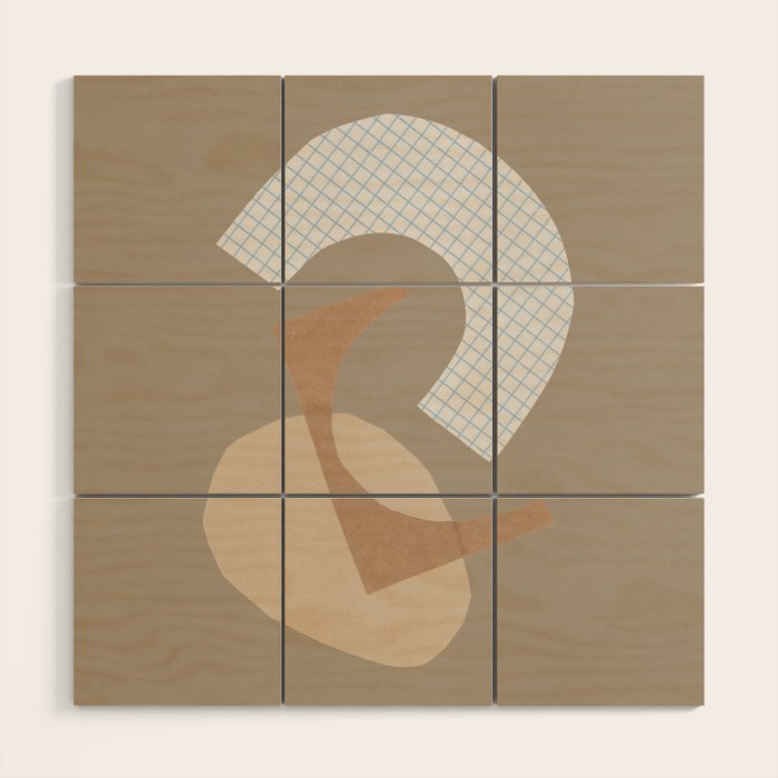 Three Shapes #1 Wood Wall Art Gallery Image 1