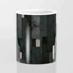 Silver and Black Urban Charcoal Spires Coffee Mug Gallery Image 4