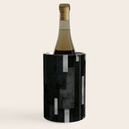 Silver and Black Urban Charcoal Spires Wine Chiller Gallery Image 3