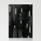 Silver and Black Urban Charcoal Spires Stationery Card Gallery Image 2