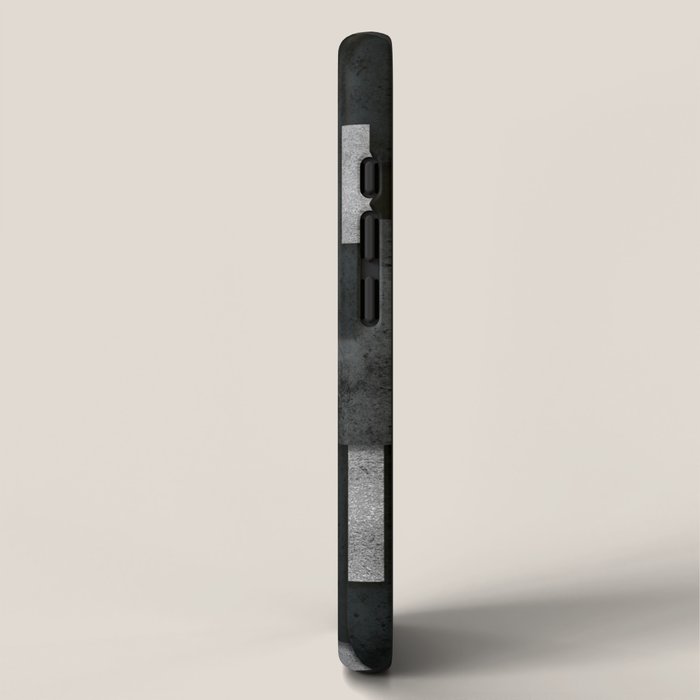 Silver and Black Urban Charcoal Spires iPhone Case Gallery Image 2