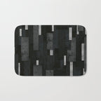 Silver and Black Urban Charcoal Spires Bath Mat Gallery Image 1
