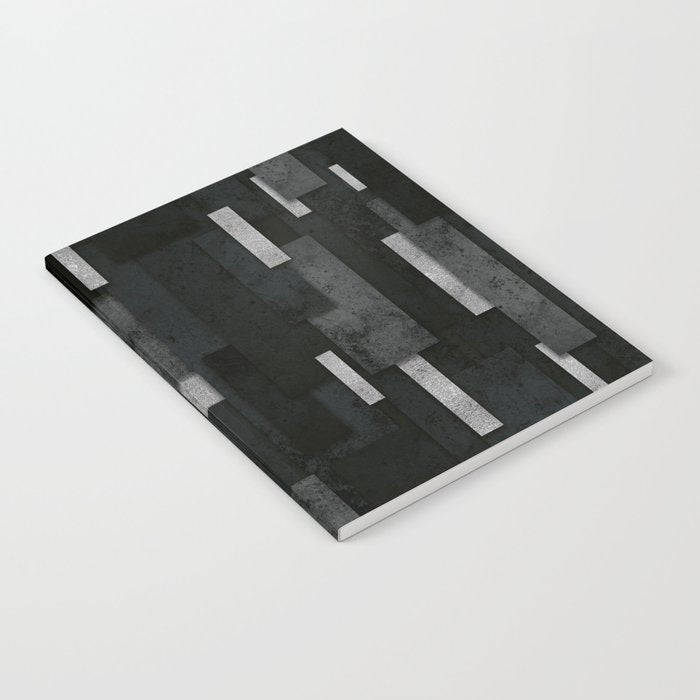 Silver and Black Urban Charcoal Spires Notebook Gallery Image 2