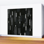 Silver and Black Urban Charcoal Spires Wall Mural Gallery Image 2